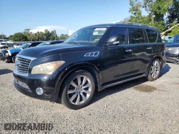 ✅ 2011 Infiniti QX56 8-passenger • VIN: JN8AZ2ND6B9700514 • Lot: 69058525. Listed on Copart with 173,865 mi. Free auction sales archive from the USA and detailed vehicle history report at DreamBid. Image 1.