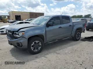2021 Chevrolet Colorado 4WD Z71 z VIN 1GCGTDEN6M1143603, wystawiony jako Copart lot #64324565 z przebiegiem 40 678 mil mil oraz Szkoda całkowita • Salvage title. Historia ofert i sprzedaży dostępna na DreamBid. Obrazek 1.