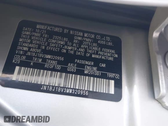 ✅ 2021 Nissan Rogue SV • VIN: JN1BJ1BV3MW320956 • Lot: 43288693. Wystawiony na IAAI z przebiegiem 40 621 mil. Bezpłatny archiwum sprzedaży aukcyjnych z USA i szczegółowy raport historii pojazdu na DreamBid. Zdjęcie 9.