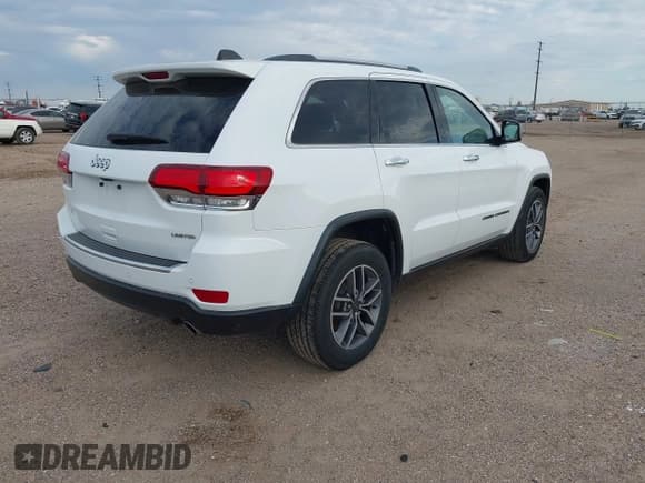 ✅ 2020 Jeep Grand Cherokee Limited • VIN: 1C4RJEBGXLC295106 • Lot: 42938424. Listed on IAAI with 108,734 mi. Free auction sales archive from the USA and detailed vehicle history report at DreamBid. Image 4.