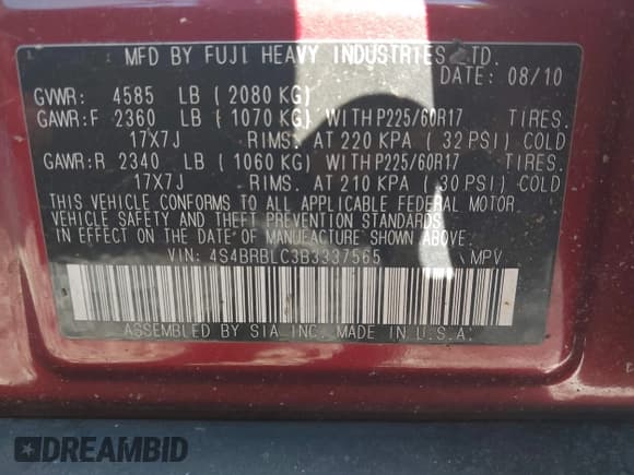 ✅ 2011 Subaru Outback Limited Power Moon • VIN: 4S4BRBLC3B3337565 • Lot: 43470126. Wystawiony na IAAI z przebiegiem 180 851 mil. Bezpłatny archiwum sprzedaży aukcyjnych z USA i szczegółowy raport historii pojazdu na DreamBid. Zdjęcie 9.