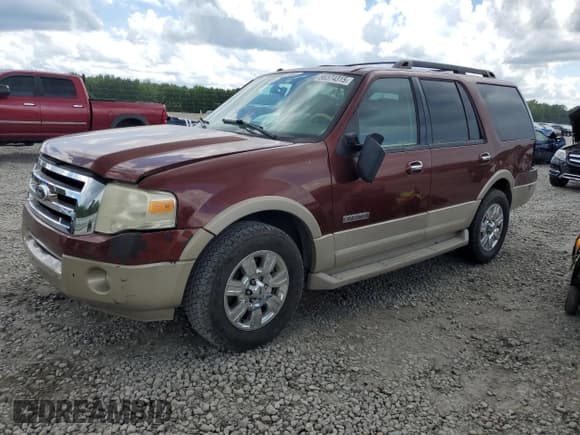 ✅ 2007 Ford Expedition Eddie Bauer • VIN: 1FMFU17507LA64601 • Lot: 56374315. Listed on Copart with 180,302 mi. Free auction sales archive from the USA and detailed vehicle history report at DreamBid. Image 1.