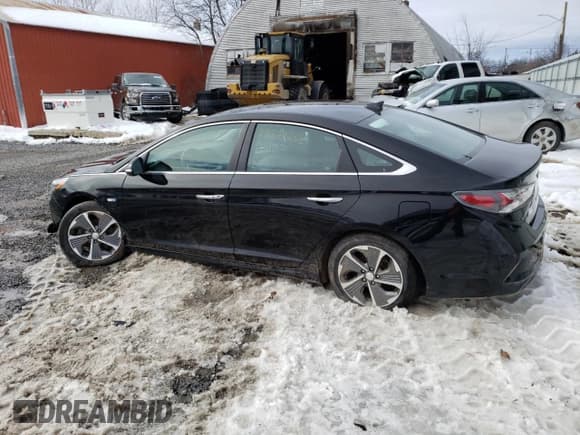 ✅ 2019 Hyundai Sonata • VIN: KMHE14L21KA093059 • Lot: 43821243. Listed on Copart with Not provided. Free auction sales archive from the USA and detailed vehicle history report at DreamBid. Image 2.