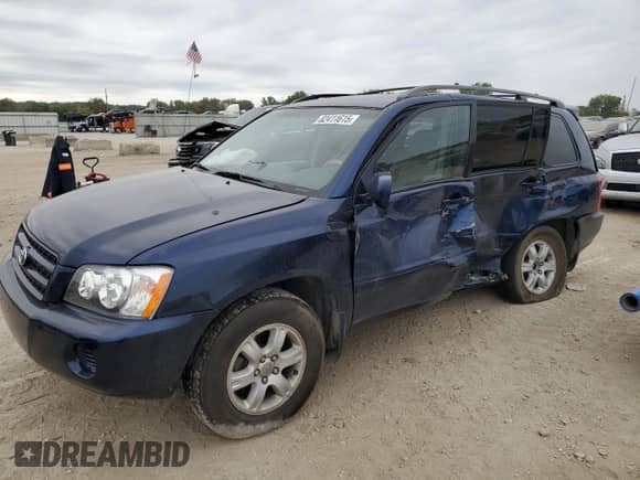 2003 Toyota Highlander Limited z VIN JTEGF21AX30085817, wystawiony jako Copart lot #82411615 z przebiegiem 64 773 mil mil oraz Szkoda całkowita • Salvage title. Historia ofert i sprzedaży dostępna na DreamBid. Obrazek 1.