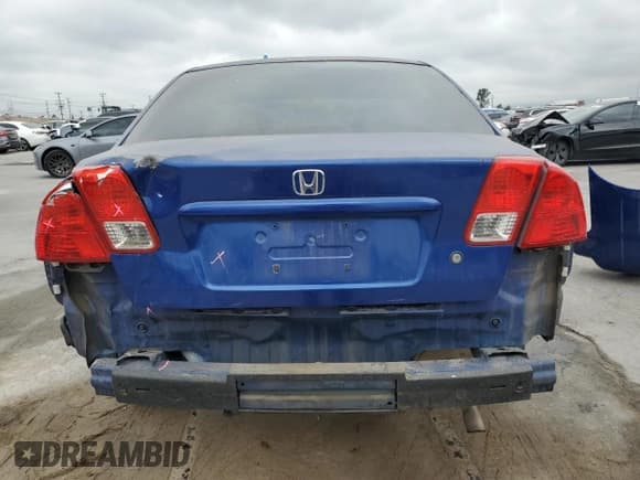 ✅ 2004 Honda Civic VP • VIN: 2HGES16324H638289 • Lot: 81854505. Listed on Copart with 124,141 mi. Free auction sales archive from the USA and detailed vehicle history report at DreamBid. Image 6.