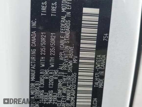 ✅ 2023 Lexus RX 500h F Sport Performance • VIN: 2T2BCMEA6PC010505 • Lot: 82423545. Listed on Copart with 20,532 mi. Free auction sales archive from the USA and detailed vehicle history report at DreamBid. Image 12.