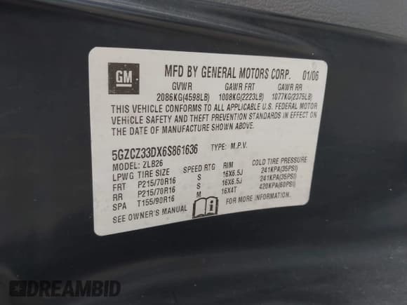 ✅ 2006 Saturn VUE • VIN: 5GZCZ33DX6S861636 • Lot: 41794986. Wystawiony na IAAI z przebiegiem 101 775 mil. Bezpłatny archiwum sprzedaży aukcyjnych z USA i szczegółowy raport historii pojazdu na DreamBid. Zdjęcie 9.