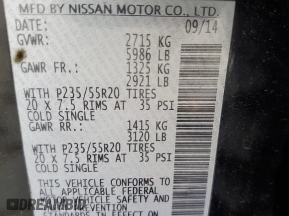 ✅ 2015 Infiniti QX60 • VIN: 5N1AL0MN8FC500377 • Лот: 57451475. Опубликован ранее на Copart с пробегом 154 645 миль. Бесплатный доступ к архиву аукционных продаж из США и подробный отчёт об истории автомобиля на DreamBid. Изображение 13.