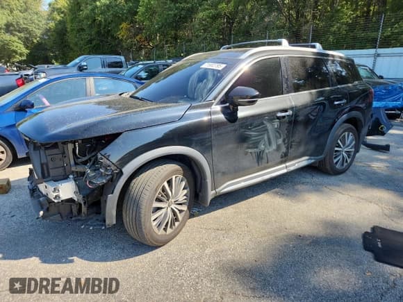 ✅ 2023 Infiniti QX60 Sensory • VIN: 5N1DL1GS0PC361190 • Lot: 71682795. Listed on Copart with 73,390 mi. Free auction sales archive from the USA and detailed vehicle history report at DreamBid. Image 1.