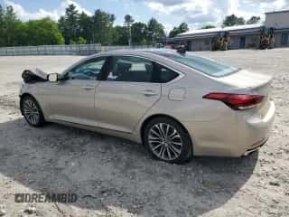 2015 Hyundai Genesis 3.8L z VIN KMHGN4JE3FU036313, wystawiony jako Copart lot #56824924 z przebiegiem 38 175 mil mil oraz Szkoda całkowita • Salvage title. Historia ofert i sprzedaży dostępna na DreamBid. Obrazek 2.