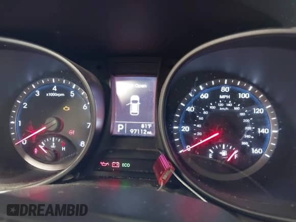 2013 Hyundai Santa Fe Sport with VIN 5XYZTDLB9DG104831, listed as a IAAI auction lot 43277654 with 97,112 mi miles and . Bid and sale history available at DreamBid. Image 7.