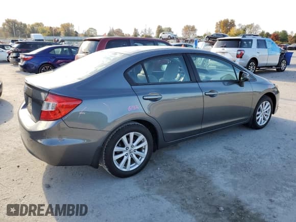 ✅ 2012 Honda Civic EX • VIN: 19XFB2F83CE033597 • Lot: 91649145. Wystawiony na Copart z przebiegiem 110 778 mil. Bezpłatny archiwum sprzedaży aukcyjnych z USA i szczegółowy raport historii pojazdu na DreamBid. Zdjęcie 3.