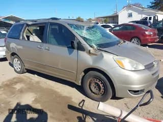 ✅ 2005 Toyota Sienna CE • VIN: 5TDZA23C55S259027 • Lot: 43672853. Listed on IAAI with 190,045 mi. Free auction sales archive from the USA and detailed vehicle history report at DreamBid. Image 1.