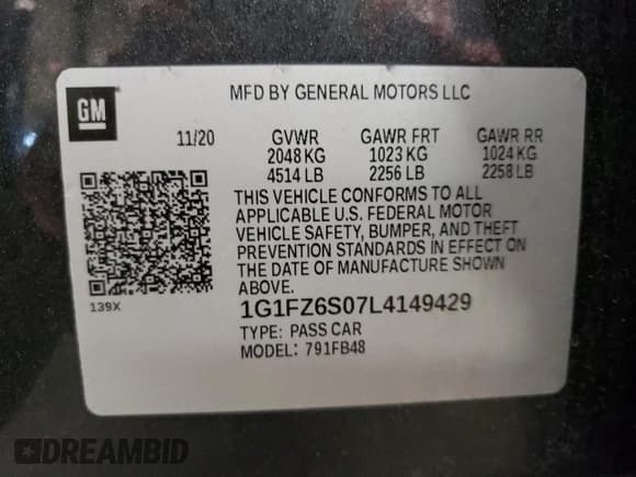 ✅ 2020 Chevrolet Bolt EV Premier • VIN: 1G1FZ6S07L4149429 • Lot: 79650954. Wystawiony na Copart z przebiegiem 64 716 mil. Bezpłatny archiwum sprzedaży aukcyjnych z USA i szczegółowy raport historii pojazdu na DreamBid. Zdjęcie 12.