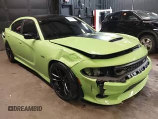 2023 Dodge Charger Scat Pack with VIN 2C3CDXGJXPH533833, listed as a IAAI auction lot 42148348 with 6,013 mi miles and . Bid and sale history available at DreamBid. Image 1.