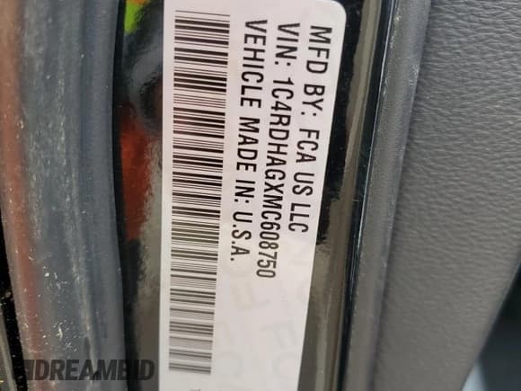 ✅ 2021 Dodge Durango SXT Plus • VIN: 1C4RDHAGXMC608750 • Lot: 50695575. Listed on Copart with 144,612 mi. Free auction sales archive from the USA and detailed vehicle history report at DreamBid. Image 15.