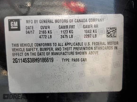 ✅ 2017 Chevrolet Impala Premier • VIN: 2G1145S38H9186619 • Лот: 70280694. Опубликован ранее на Copart с пробегом 128 009 миль. Бесплатный доступ к архиву аукционных продаж из США и подробный отчёт об истории автомобиля на DreamBid. Изображение 12.
