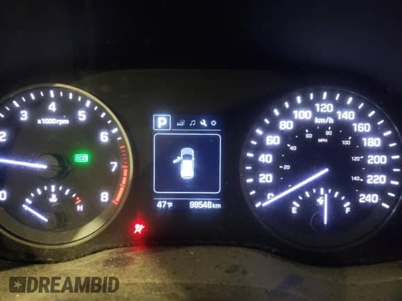 2017 Hyundai Tucson with VIN KM8J2CA45HU479565, listed as a Copart auction lot 70171352 with 98,546 mi miles and Salvage title. Bid and sale history available at DreamBid. Image 9.