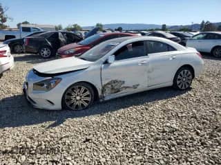 2017 Mercedes-Benz CLA 250 with VIN WDDSJ4EB2HN451703, listed as a Copart auction lot 83888555 with 103,877 mi miles and Salvage title. Bid and sale history available at DreamBid. Image 1.