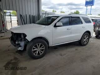 2016 Dodge Durango Limited with VIN 1C4RDJDG5GC360267, listed as a Copart auction lot 64814465 with 158,300 mi miles and Non repairable. Bid and sale history available at DreamBid. Image 1.