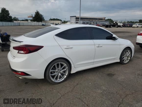 ✅ 2019 Hyundai Elantra Sport • VIN: KMHD04LBXKU835181 • Lot: 66571175. Listed on Copart with 146,830 mi. Free auction sales archive from the USA and detailed vehicle history report at DreamBid. Image 3.