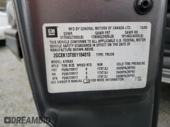 ✅ 2006 Chevrolet Silverado 1500 LT1 • VIN: 2GCEK13T861184810 • Лот: 74539844. Опубликован ранее на Copart с пробегом 188 275 миль. Бесплатный доступ к архиву аукционных продаж из США и подробный отчёт об истории автомобиля на DreamBid. Изображение 13.