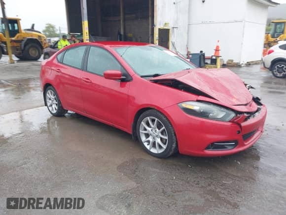 2013 Dodge Dart SXT with VIN 1C3CDFBAXDD287912, listed as a IAAI auction lot 43398929 with 183,899 mi miles and . Bid and sale history available at DreamBid. Image 1.