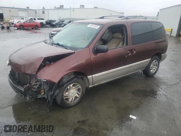 ✅ 2000 Nissan Quest GXE • VIN: 4N2XN11T5YD803774 • Lot: 49010365. Listed on Copart with 121,764 mi. Free auction sales archive from the USA and detailed vehicle history report at DreamBid. Image 1.