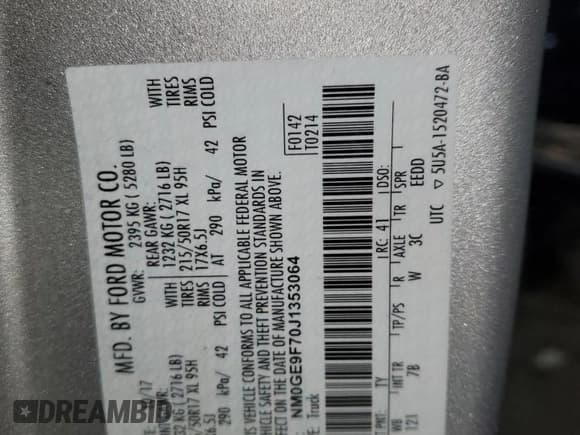 ✅ 2018 Ford Transit Connect XLT • VIN: NM0GE9F70J1353064 • Lot: 83627244. Listed on Copart with 61,025 mi. Free auction sales archive from the USA and detailed vehicle history report at DreamBid. Image 14.