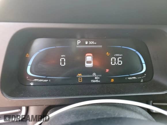 2024 Hyundai Elantra SE with VIN KMHLL4DG3RU683297, listed as a Copart auction lot 80166605 with 15,645 mi miles and Salvage title. Bid and sale history available at DreamBid. Image 9.