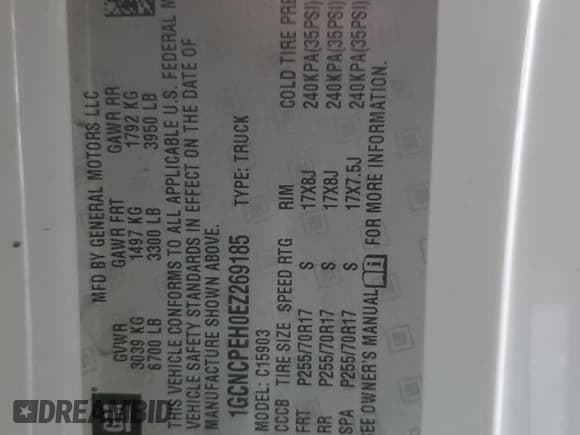 ✅ 2014 Chevrolet Silverado 1500 Work Truck • VIN: 1GCNCPEH0EZ269185 • Лот: 85115905. Опубликован ранее на Copart с пробегом Не указан. Бесплатный доступ к архиву аукционных продаж из США и подробный отчёт об истории автомобиля на DreamBid. Изображение 12.