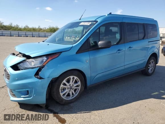✅ 2020 Ford Transit Connect XLT • VIN: NM0GE9F2XL1476037 • Lot: 47931735. Listed on Copart with 23,542 mi. Free auction sales archive from the USA and detailed vehicle history report at DreamBid. Image 1.