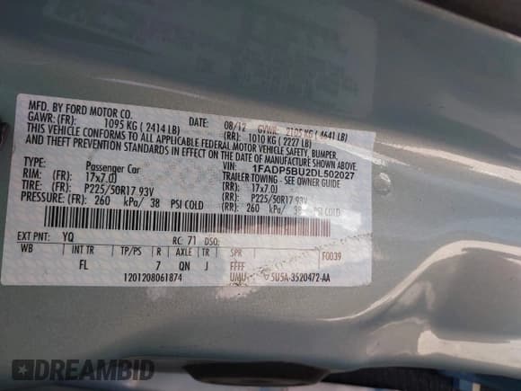 ✅ 2013 Ford C-Max SEL • VIN: 1FADP5BU2DL502027 • Lot: 41839015. Wystawiony na IAAI z przebiegiem 125 981 mil. Bezpłatny archiwum sprzedaży aukcyjnych z USA i szczegółowy raport historii pojazdu na DreamBid. Zdjęcie 9.