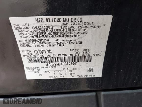 ✅ 2013 Ford Police Interceptor • VIN: 1FAHP2M84DG123541 • Lot: 41604935. Wystawiony na IAAI z przebiegiem Nie podano. Bezpłatny archiwum sprzedaży aukcyjnych z USA i szczegółowy raport historii pojazdu na DreamBid. Zdjęcie 9.