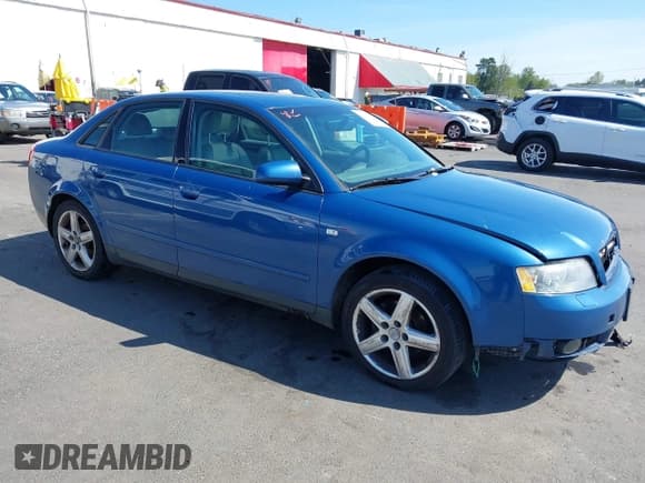 ✅ 2003 Audi A4 1.8T • VIN: WAULC68E73A396334 • Lot: 42042609. Wystawiony na IAAI z przebiegiem 155 748 mil. Bezpłatny archiwum sprzedaży aukcyjnych z USA i szczegółowy raport historii pojazdu na DreamBid. Zdjęcie 1.