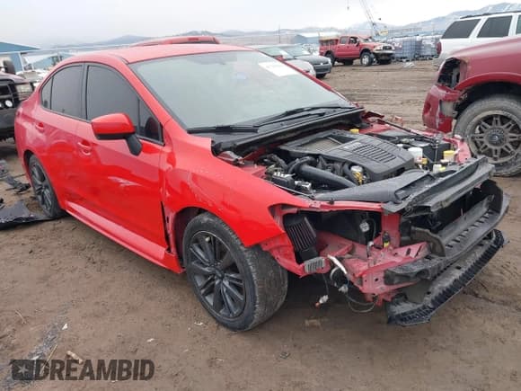 ✅ 2020 Subaru WRX • VIN: JF1VA1A69L9807067 • Lot: 41765804. Listed on IAAI with 90,585 mi. Free auction sales archive from the USA and detailed vehicle history report at DreamBid. Image 1.