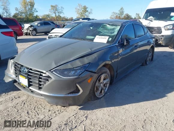 ✅ 2022 Hyundai Sonata SE • VIN: 5NPEG4JA9NH141076 • Lot: 43418491. Listed on IAAI with 42,992 mi. Free auction sales archive from the USA and detailed vehicle history report at DreamBid. Image 2.