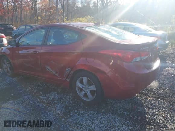✅ 2012 Hyundai Elantra GLS • VIN: KMHDH4AE4CU293227 • Lot: 43625677. Listed on IAAI with 168,609 mi. Free auction sales archive from the USA and detailed vehicle history report at DreamBid. Image 3.