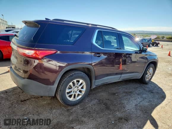 2019 Chevrolet Traverse LT Cloth with VIN 1GNERGKW1KJ200959, listed as a Copart auction lot 83971395 with 142,519 mi miles and Salvage title. Bid and sale history available at DreamBid. Image 3.