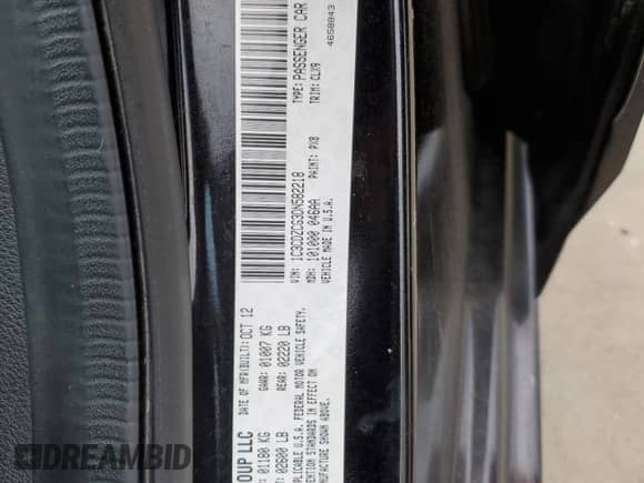 2013 Dodge Avenger SXT z VIN 1C3CDZCG3DN582218, wystawiony jako Copart lot #58269104 z przebiegiem 120 034 mil mil oraz Szkoda całkowita • Salvage title. Historia ofert i sprzedaży dostępna na DreamBid. Obrazek 12.