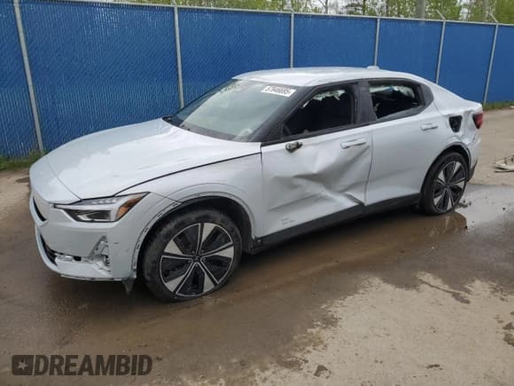 ✅ 2024 Polestar 2 • VIN: YSMFD3KA0RL241692 • Lot: 57946695. Wystawiony na Copart z przebiegiem 18 987 mil. Bezpłatny archiwum sprzedaży aukcyjnych z USA i szczegółowy raport historii pojazdu na DreamBid. Zdjęcie 1.