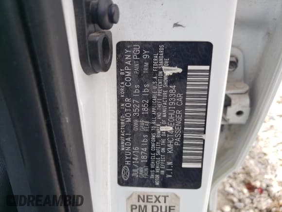 ✅ 2017 Hyundai Accent SE • VIN: KMHCT4AE0HU193384 • Лот: 69272704. Опубликован ранее на Copart с пробегом 113 142 миль. Бесплатный доступ к архиву аукционных продаж из США и подробный отчёт об истории автомобиля на DreamBid. Изображение 12.