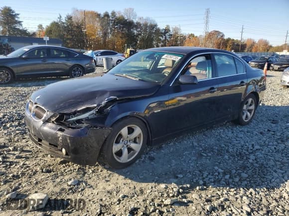✅ 2007 BMW 5 Series 530i • VIN: WBANE73557CM54161 • Lot: 90260735. Listed on Copart with Not provided. Free auction sales archive from the USA and detailed vehicle history report at DreamBid. Image 1.