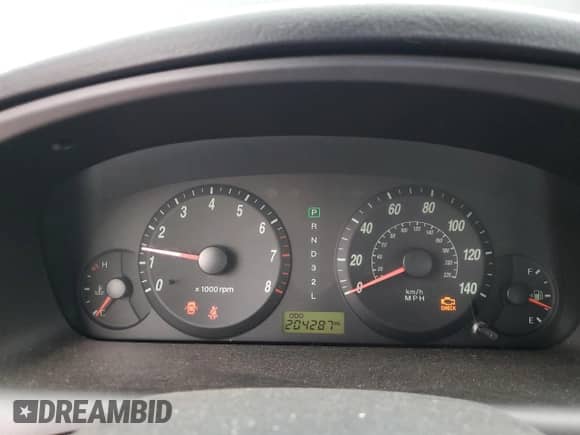 2006 Hyundai Elantra GLS с VIN KMHDN46D36U255551, выставлен на аукционе Copart как лот 72062644 с пробегом 204 287 миль миль и На запчасти • Non repairable. История ставок и продаж доступна на DreamBid. Изображение 9.