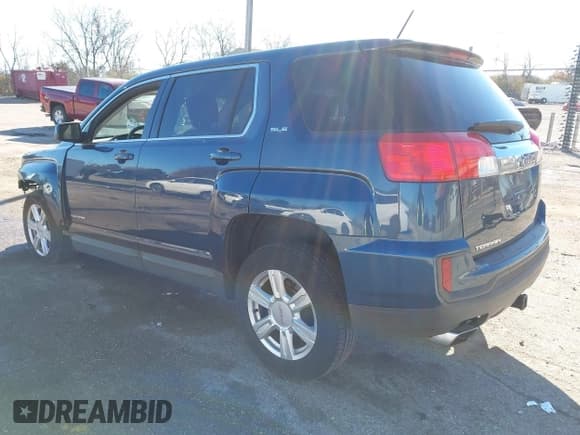 ✅ 2016 GMC Terrain SLE • VIN: 2GKALMEK1G6179734 • Lot: 43598026. Listed on IAAI with 109,886 mi. Free auction sales archive from the USA and detailed vehicle history report at DreamBid. Image 3.