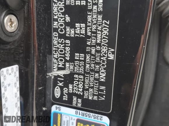 ✅ 2011 Kia Sportage EX • VIN: KNDPCCA29B7079072 • Lot: 82490435. Wystawiony na Copart z przebiegiem 130 843 mil. Bezpłatny archiwum sprzedaży aukcyjnych z USA i szczegółowy raport historii pojazdu na DreamBid. Zdjęcie 13.