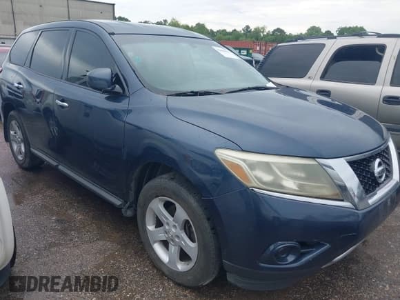 ✅ 2014 Nissan Pathfinder Platinum • VIN: 5N1AR2MN5EC677882 • Lot: 42446911. Listed on IAAI with 225,328 mi. Free auction sales archive from the USA and detailed vehicle history report at DreamBid. Image 1.