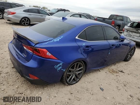 ✅ 2020 Lexus IS 350 F Sport • VIN: JTHGZ1B26L5036810 • Lot: 83224594. Listed on Copart with 59,752 mi. Free auction sales archive from the USA and detailed vehicle history report at DreamBid. Image 3.