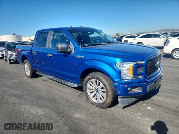 2018 Ford F-150 XL with VIN 1FTEW1CP6JFC63739, listed as a Copart auction lot 90381505 with 28,861 mi miles and Salvage title. Bid and sale history available at DreamBid. Image 4.
