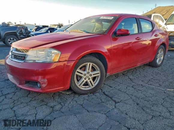 ✅ 2014 Dodge Avenger SXT • VIN: 1C3CDZCB0EN173471 • Lot: 95769345. Listed on Copart with 176,600 mi. Free auction sales archive from the USA and detailed vehicle history report at DreamBid. Image 1.